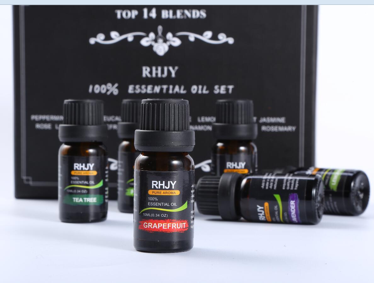 Aromatherapy Essential Oil Set — 14 Geuren | Velvet Crown