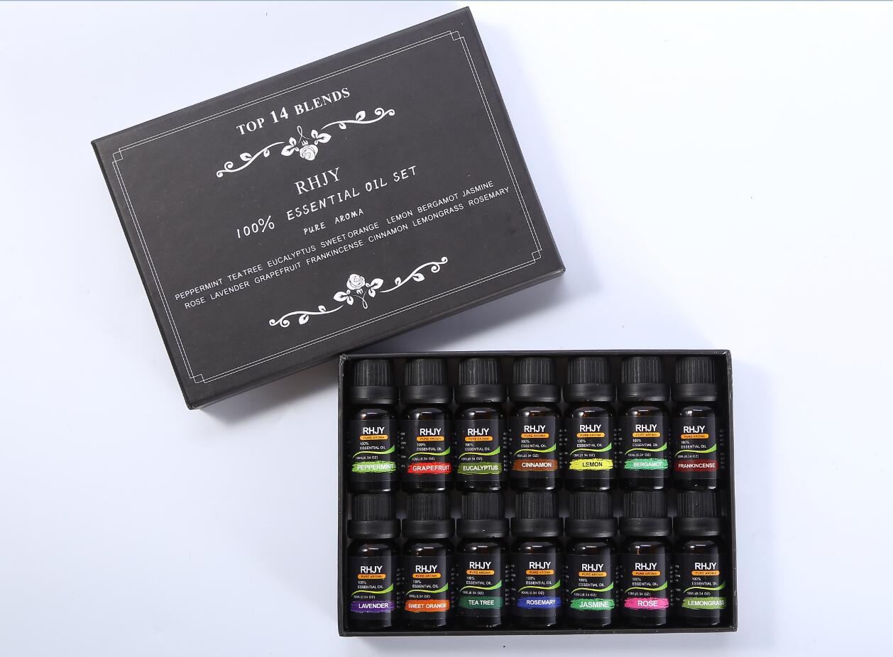 Aromatherapy Essential Oil Set — 14 Geuren | Velvet Crown