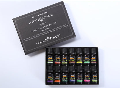 Aromatherapy Essential Oil Set — 14 Geuren | Velvet Crown