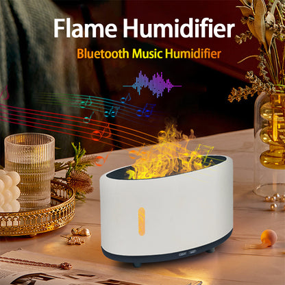 Vlam Humidifier met Bluetooth & LED — 150ml | Velvet Crown