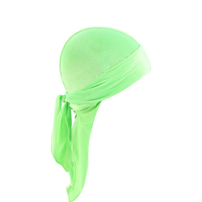 Velvet Long Tail Bonnet - Stylish Sleep Cap