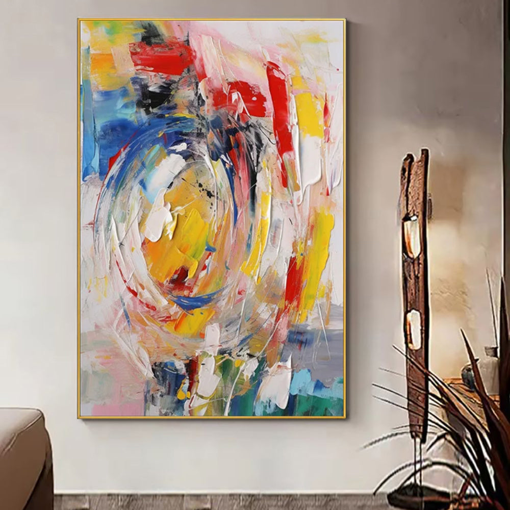 Modern Abstract Canvas — Handgeschilderd | Velvet Crown