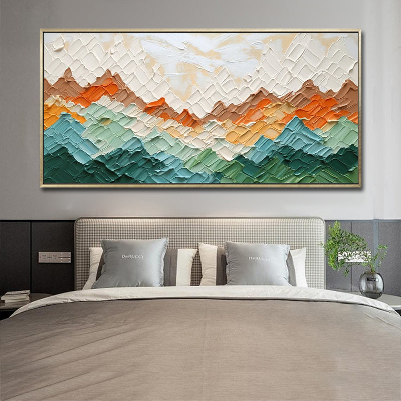 Golvende Bergen — Abstract Landschap Canvas | Velvet Crown