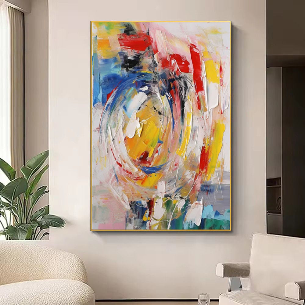 Modern Abstract Canvas — Handgeschilderd | Velvet Crown
