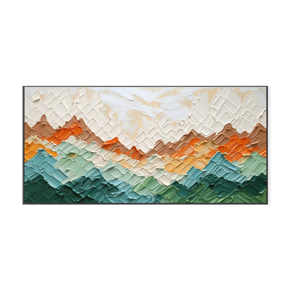 Golvende Bergen — Abstract Landschap Canvas | Velvet Crown
