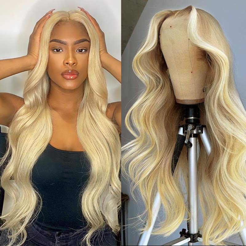 13x4 Lace Front Wig — Honey Blonde 613 Body Wave