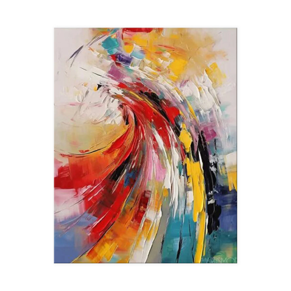 Modern Abstract Canvas — Handgeschilderd | Velvet Crown