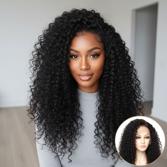 Brazilian Kinky Curly Wig - Met echt product