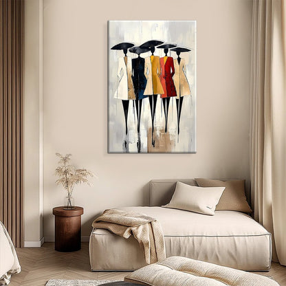 Afrikaanse Vrouw — Abstract Canvas Schilderij | Velvet Crown