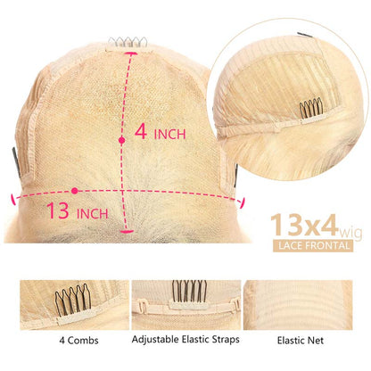 13x4 Lace Front Wig — Honey Blonde 613 Body Wave