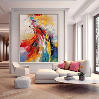 Modern Abstract Canvas — Handgeschilderd | Velvet Crown