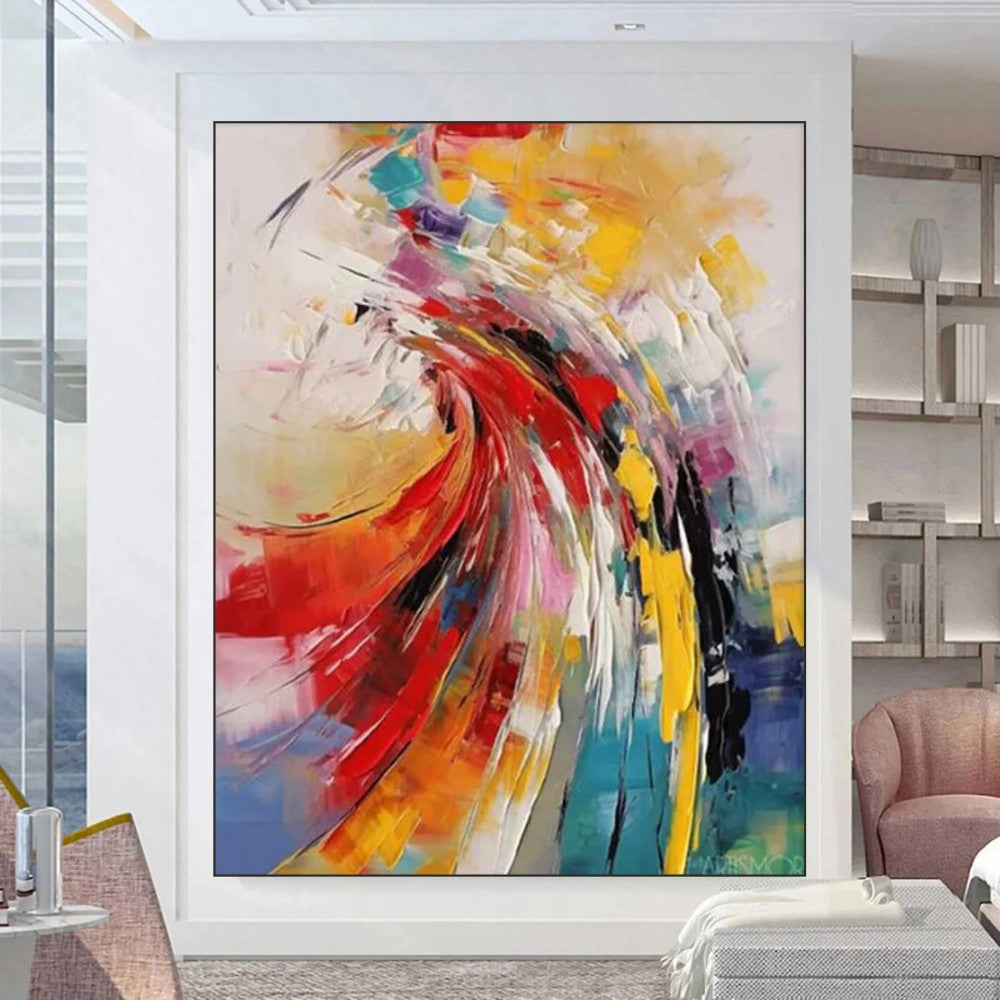 Modern Abstract Canvas — Handgeschilderd | Velvet Crown