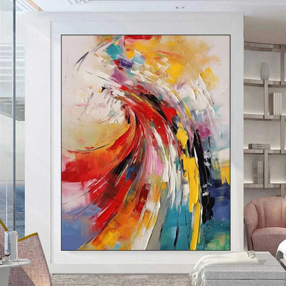 Modern Abstract Canvas — Handgeschilderd | Velvet Crown