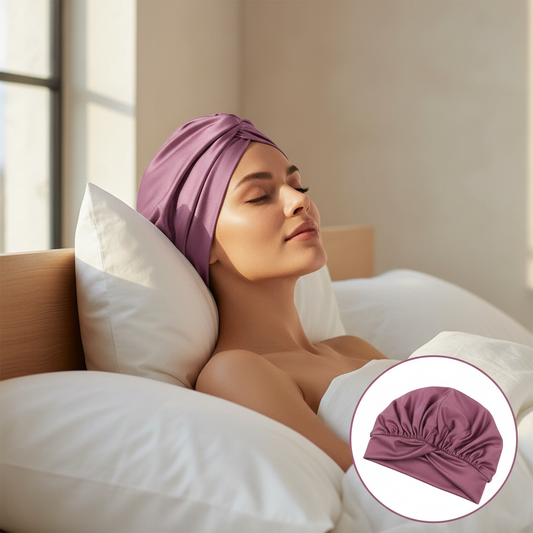 Satin Sleep Cap - Met echt product